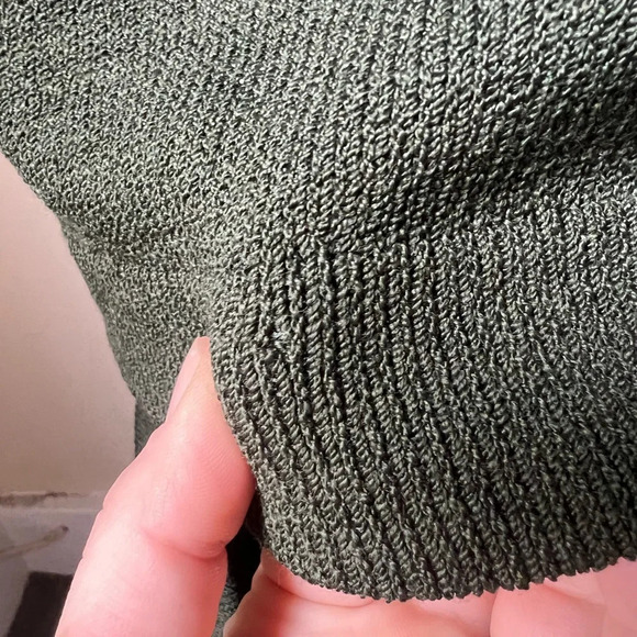 St John Wool Knit Set in Olive Green, size 10 - Picture 8 of 8
